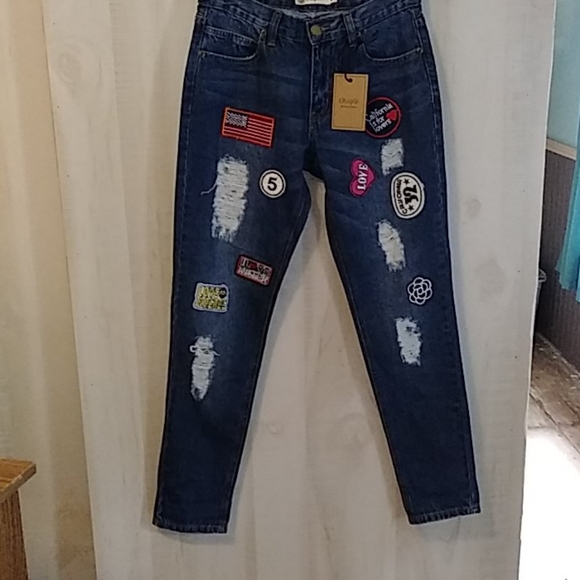 chiqle Denim - Chiqle Jeans XS Patches California Love
